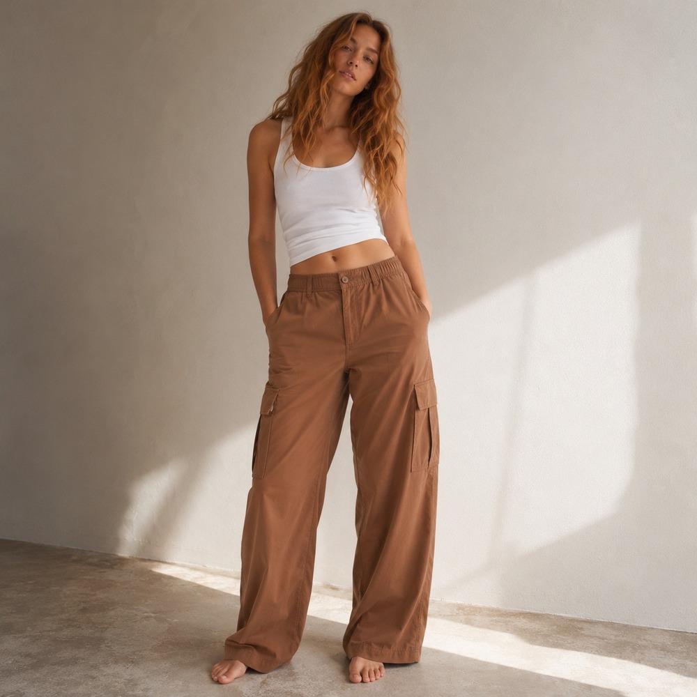 Aerie OFFLINE Lightweight Wide Leg Cargo Pants NWT S